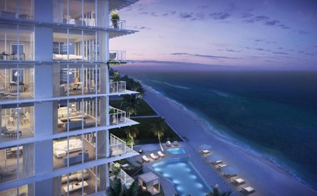 Exterior-Ocean night - 3550 South Ocean